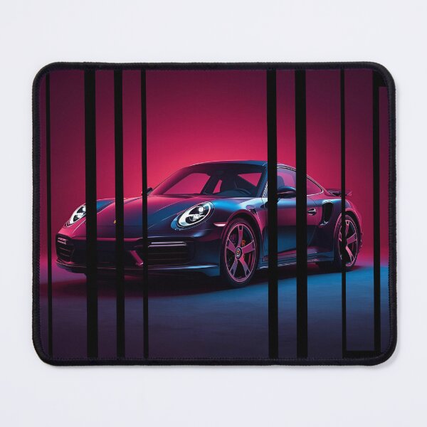 Item preview, Porsch 911 Turbo S inspired Design Vintage racing poster style, dynamic motion lines 9 designed and sold by Neon G.