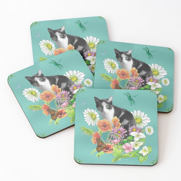 Item preview, Cat Among Wildflowers designed and sold by CheranY.