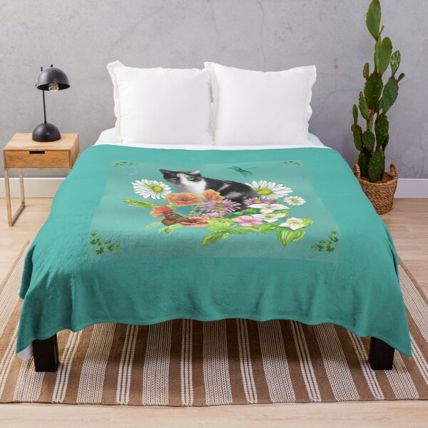 Item preview, Cat Among Wildflowers designed and sold by CheranY.
