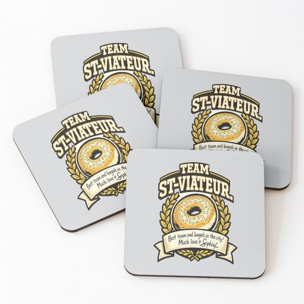 Item preview, TEAM ST-VIATEUR Bagel Crest — Signed Ribbon Varsity Graphic designed and sold by POD DYNASTY.