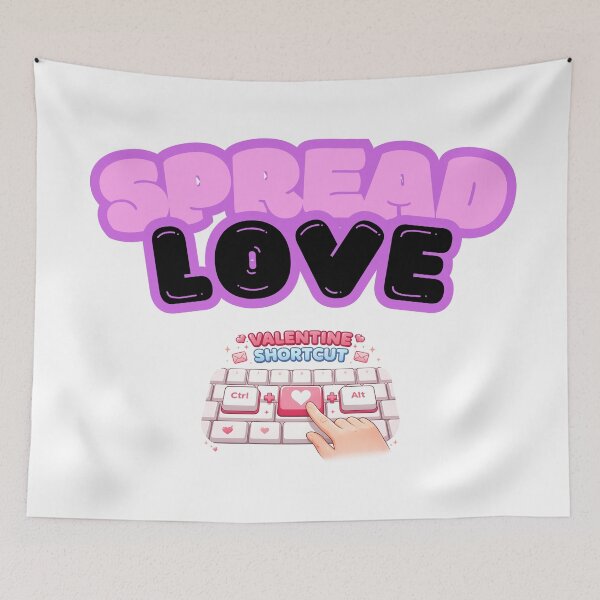 Item preview, Spread Love Gift Design for Computer Keyboard Lovers designed and sold by UC-AbelBooks.