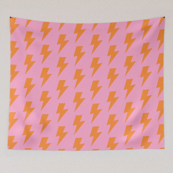 Item preview, Orange Lightning on Pink designed and sold by OneThreeSix.
