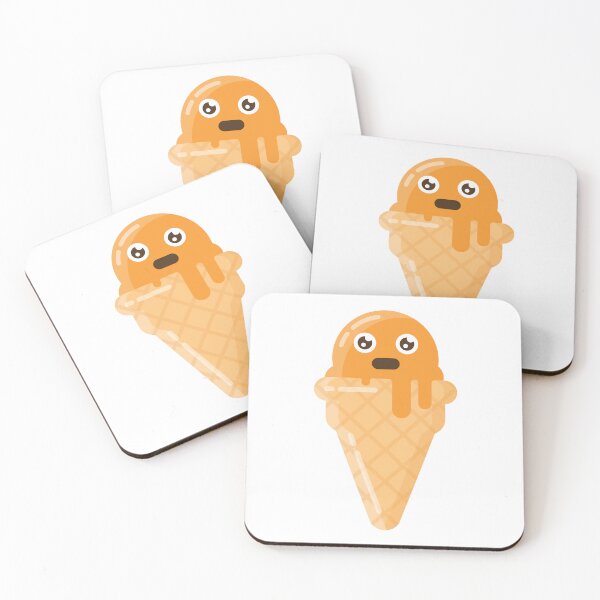 Item preview, Cute Orange Melting Ice Cream Cone designed and sold by Captain Creative.