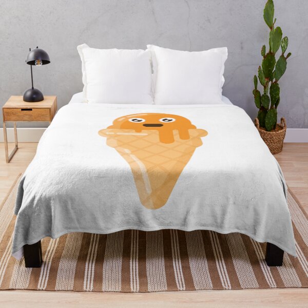 Item preview, Cute Orange Melting Ice Cream Cone designed and sold by Captain Creative.