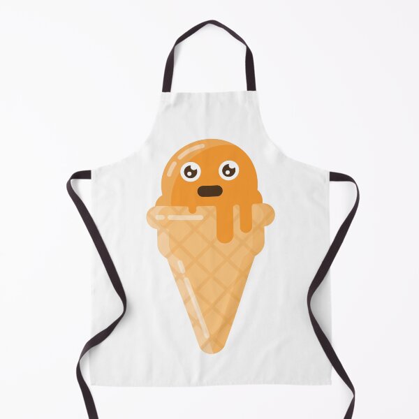 Item preview, Cute Orange Melting Ice Cream Cone designed and sold by Captain Creative.