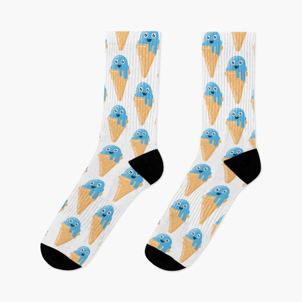 Item preview, Cute Blue Melting Ice Cream Cone designed and sold by Captain Creative.
