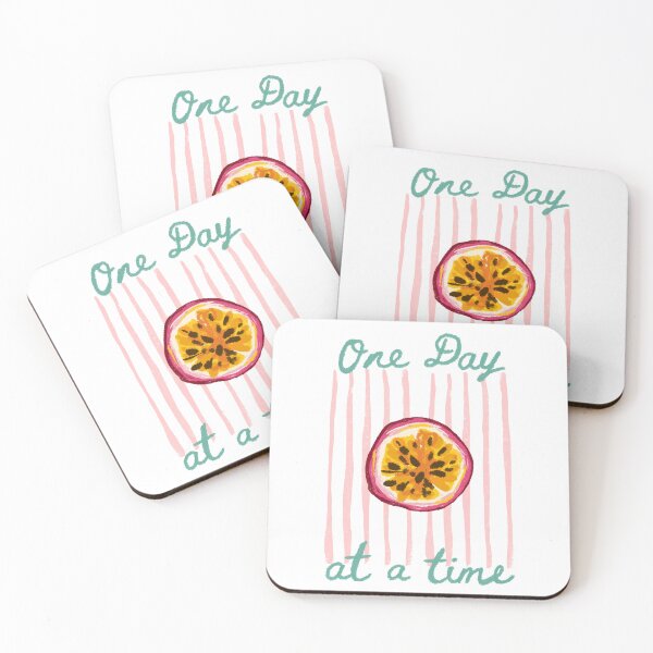 Item preview, One Day At A Time- Watercolor Passionfruit Boho Summer Design designed and sold by DanniDan.