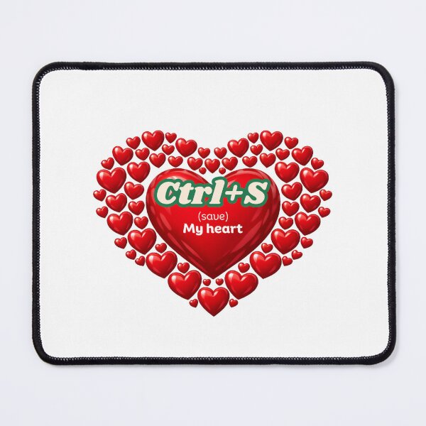 Item preview, Keyboard Lovers Ctrl Save My Heart Valentine Design designed and sold by UC-AbelBooks.