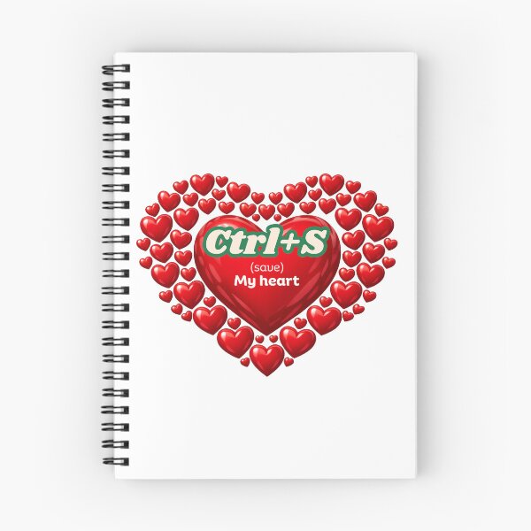 Item preview, Keyboard Lovers Ctrl Save My Heart Valentine Design designed and sold by UC-AbelBooks.
