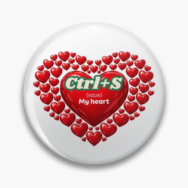 Item preview, Keyboard Lovers Ctrl Save My Heart Valentine Design designed and sold by UC-AbelBooks.