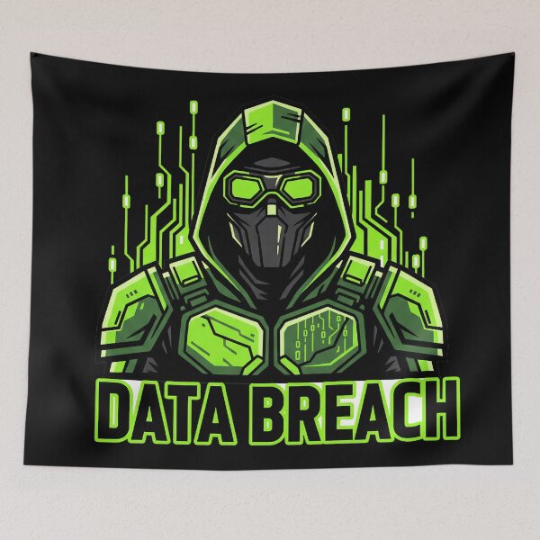 Item preview, Data Breach - Cyber Infiltrator - Neon Green Matrix Hacker designed and sold by BounoWorld.
