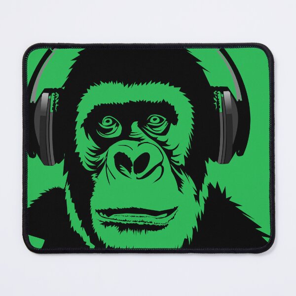 Item preview, Gorilla with Headphones designed and sold by gorilla-tees.