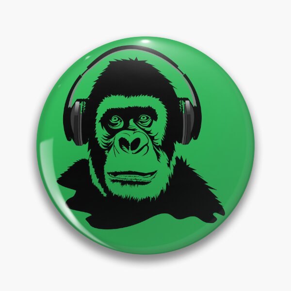 Item preview, Gorilla with Headphones designed and sold by gorilla-tees.
