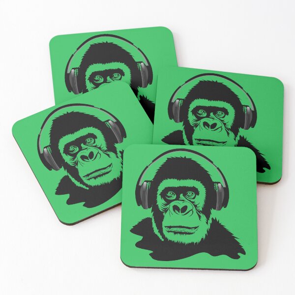 Item preview, Gorilla with Headphones designed and sold by gorilla-tees.