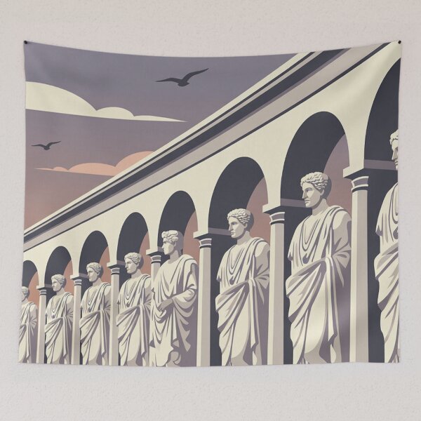 Item preview, Classical Roman Statue Colonnade designed and sold by SassyArtistry.