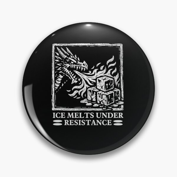 Item preview, ICE Melts Under Resistance Anti ICE Abolish ICE Pro Immigrants Pin designed and sold by waikibi ⭐⭐⭐⭐⭐.