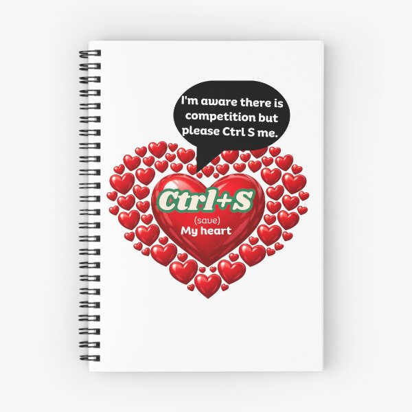 Item preview, Please Control Save my Heart Couple Valentine Design for Shortcut Lovers designed and sold by UC-AbelBooks.