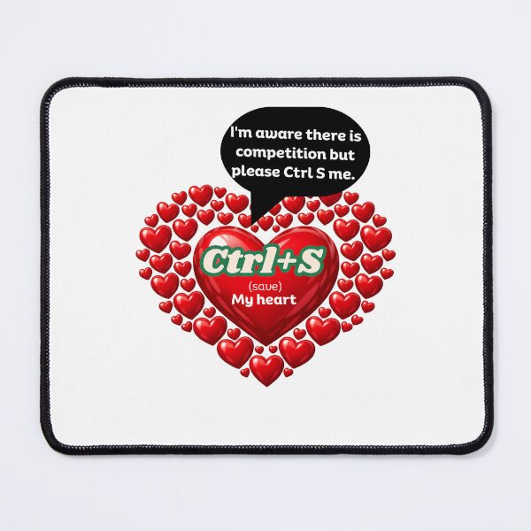 Item preview, Please Control Save my Heart Couple Valentine Design for Shortcut Lovers designed and sold by UC-AbelBooks.