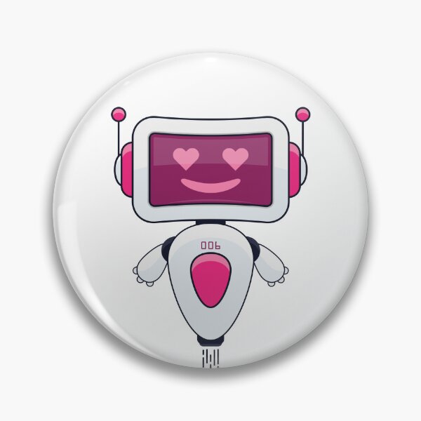 Item preview, Cute Pink Robot 006 designed and sold by Captain Creative.