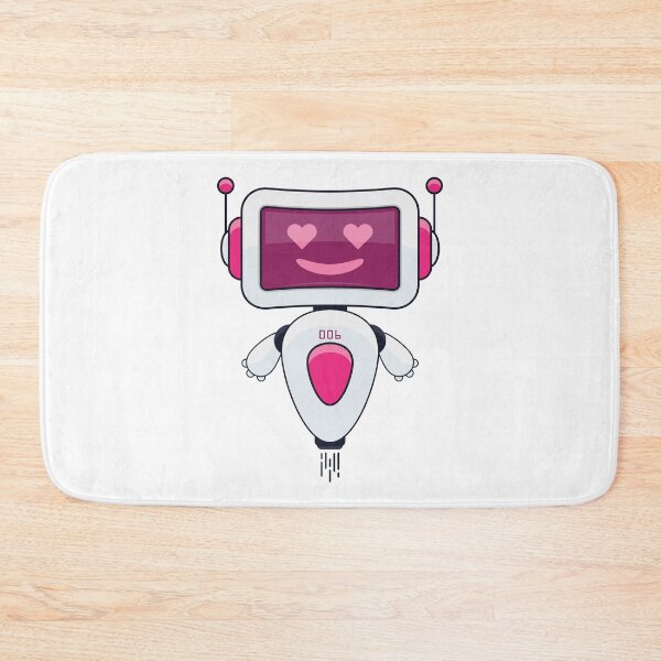 Item preview, Cute Pink Robot 006 designed and sold by Captain Creative.