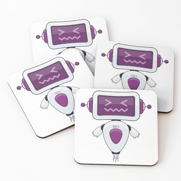 Item preview, Cute Purple Robot 004 designed and sold by Captain Creative.