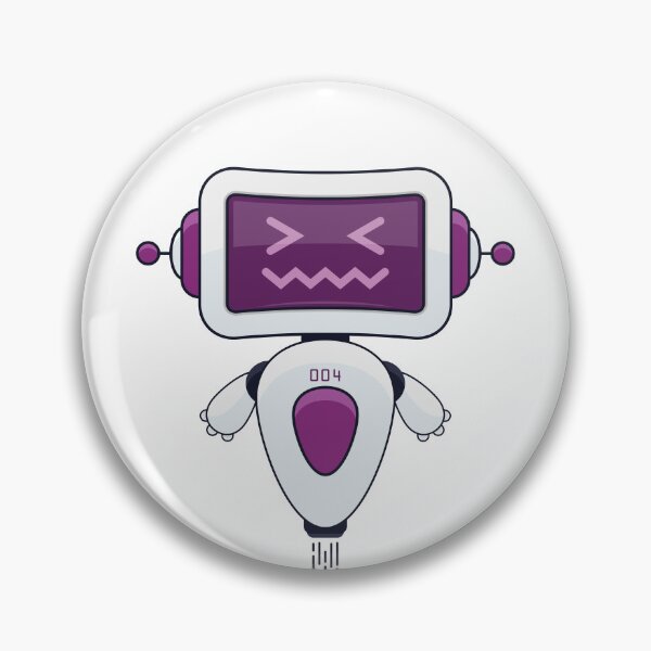 Item preview, Cute Purple Robot 004 designed and sold by Captain Creative.