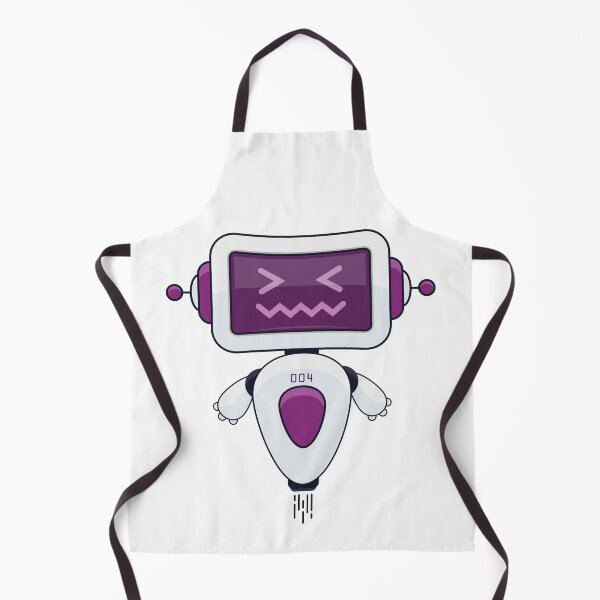 Item preview, Cute Purple Robot 004 designed and sold by Captain Creative.
