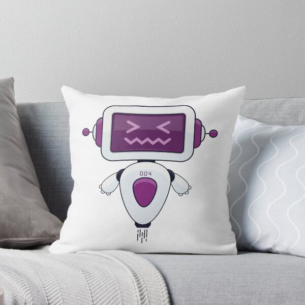 Item preview, Cute Purple Robot 004 designed and sold by Captain Creative.