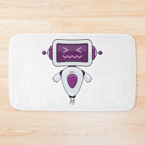 Item preview, Cute Purple Robot 004 designed and sold by Captain Creative.