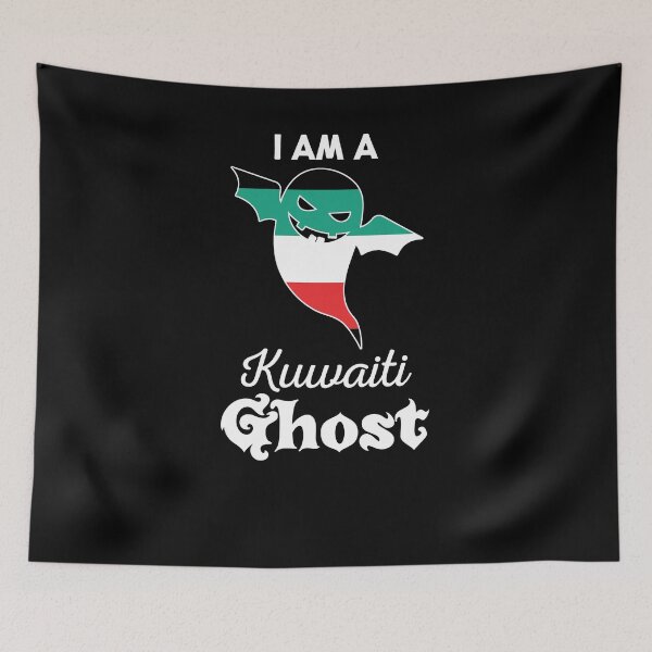 Item preview, Ghost Kuwait Flag Halloween  designed and sold by countryflags.