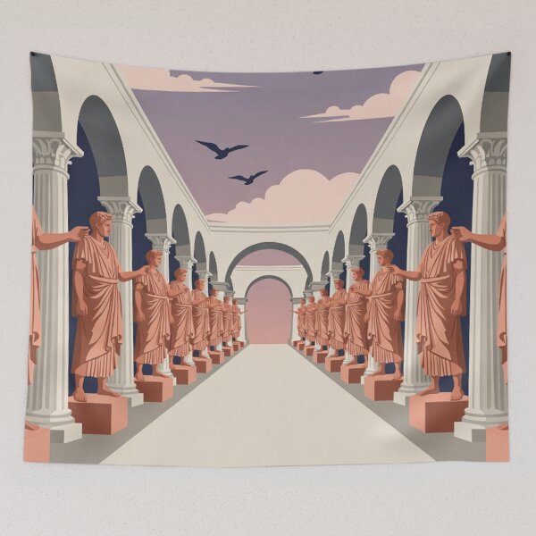 Item preview, Ancient Roman Statue Colonnade designed and sold by SassyArtistry.