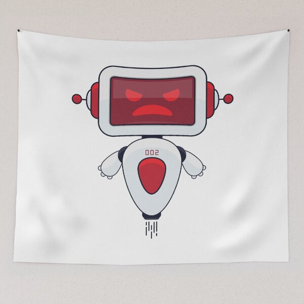 Item preview, Cute Red Robot 002 designed and sold by Captain Creative.