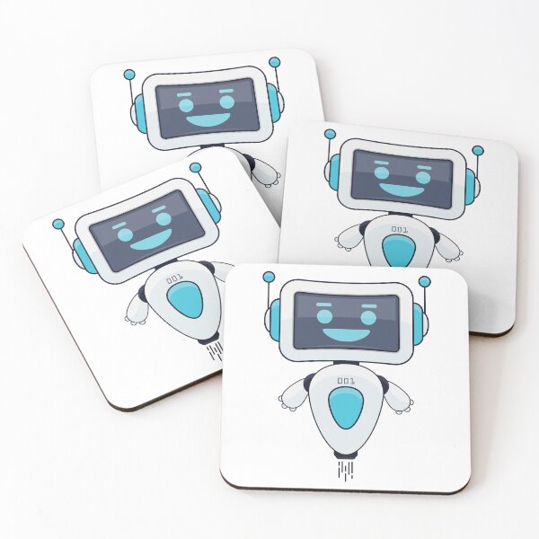 Item preview, Cute Blue Robot 001 designed and sold by Captain Creative.