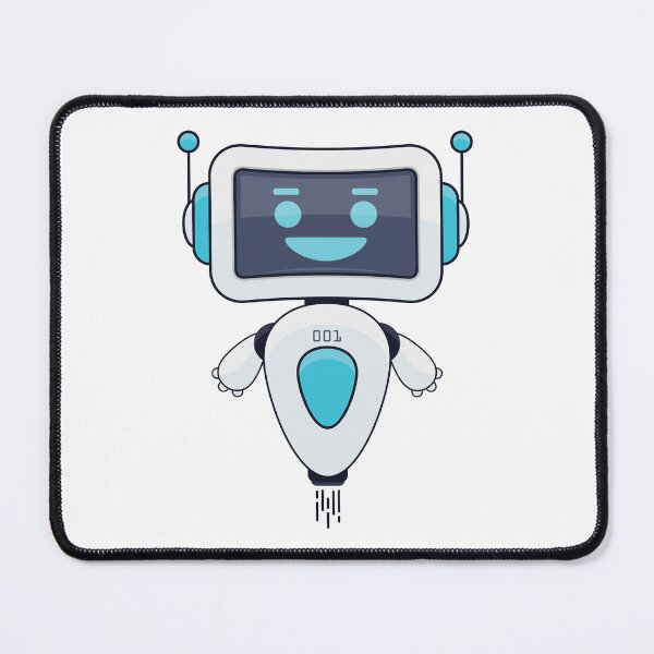 Item preview, Cute Blue Robot 001 designed and sold by Captain Creative.