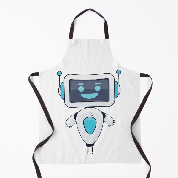 Item preview, Cute Blue Robot 001 designed and sold by Captain Creative.