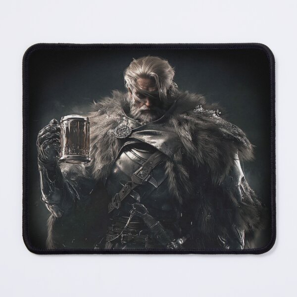 Item preview, Viking Warrior Raising Beer Mug designed and sold by RØNI AI.