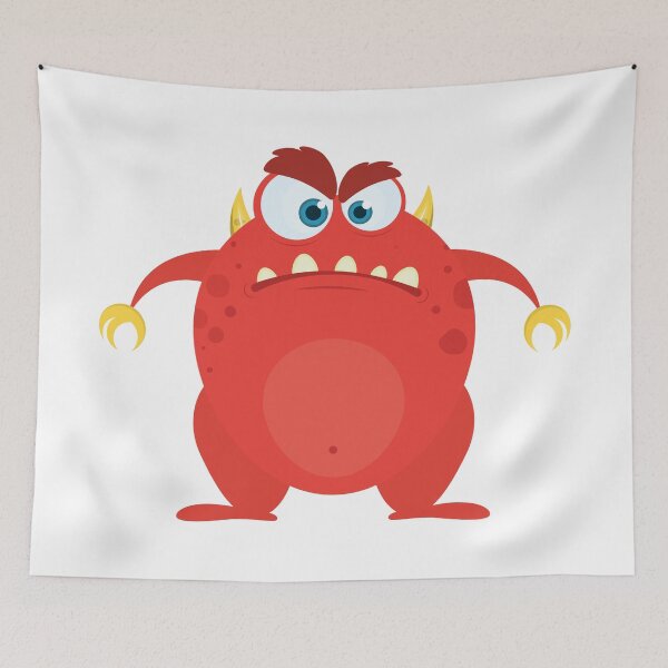Item preview, Cute Red Monster designed and sold by Captain Creative.