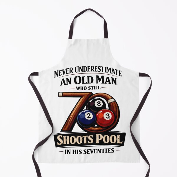 Item preview, Never Underestimate Old Man Shoots Pool designed and sold by FreshVibe Prints.