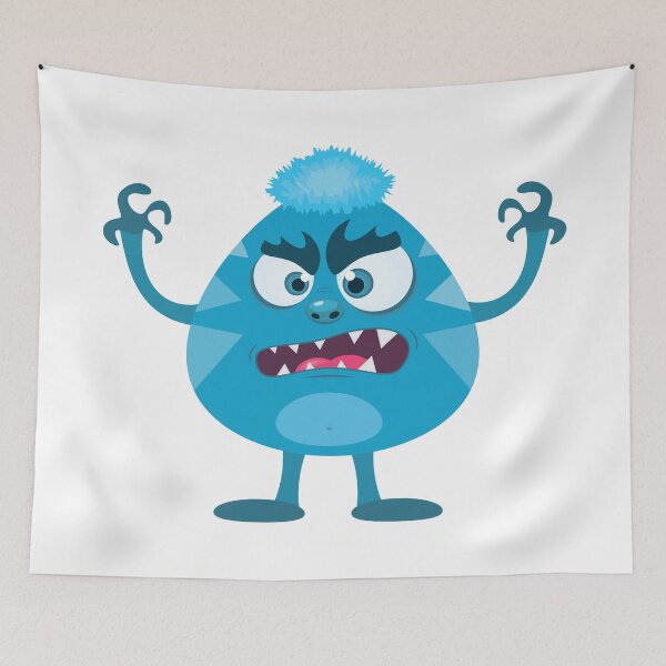 Item preview, Cute Blue Monster designed and sold by Captain Creative.