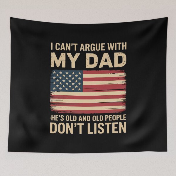 Item preview, I Can't Argue With My Dad He's Old And Old People Don't List designed and sold by MarkLeedsArt.