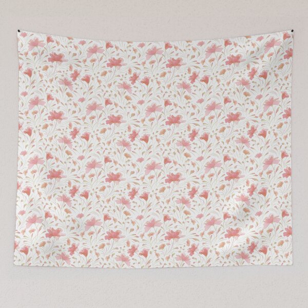 Item preview, Seamless Floral Pattern with Pink Flowers designed and sold by ColorloomArt.