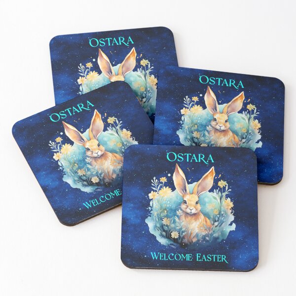 Item preview, Celestial Ostara Hare — Guardian of Spring’s Awakening designed and sold by MysticOzzy.