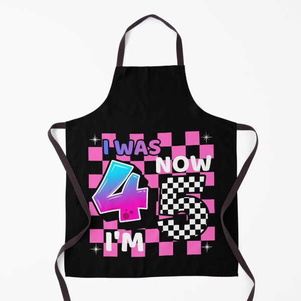 Item preview, Funny 5th Birthday Shirt – I Was 4 Now I’m 5 Retro Checker Design designed and sold by Graphizia.