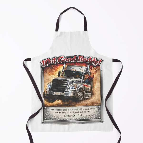 Item preview, 10:4 Good Buddy Truck Driver Decal, Proverbs 10:4 Bible Verse Semi Truck Sticker Art, Diligence Makes Rich Rig Wall Art designed and sold by TerScott.