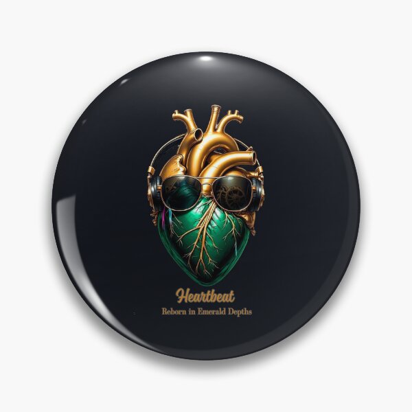 Item preview, Pulse Fracture: Heartbeat Reborn in Emerald Depths designed and sold by Shift-Bloom.