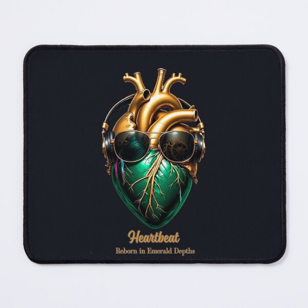 Item preview, Pulse Fracture: Heartbeat Reborn in Emerald Depths designed and sold by Shift-Bloom.