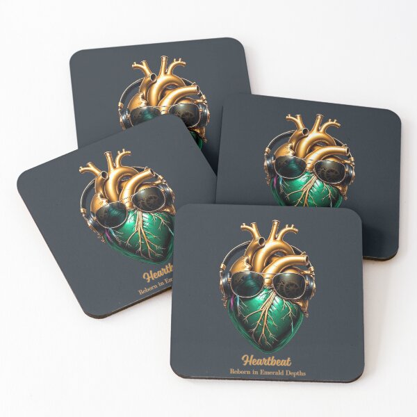 Item preview, Pulse Fracture: Heartbeat Reborn in Emerald Depths designed and sold by Shift-Bloom.