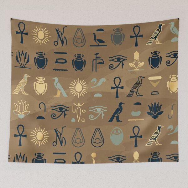 Item preview, Ancient Egyptian Symbols Pattern designed and sold by SassyArtistry.