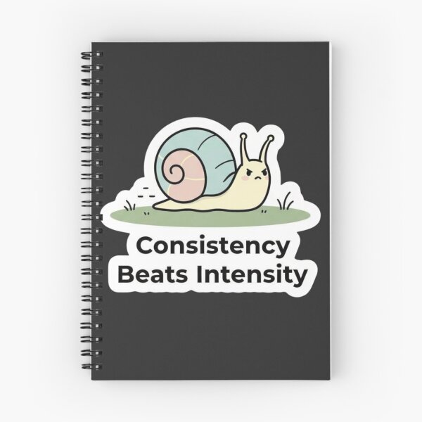 Item preview, Consistency Beats Intensity Motivation Quote | Habit Building Mindset Design designed and sold by SV-Creation.