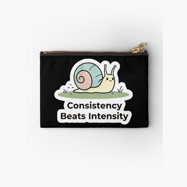 Item preview, Consistency Beats Intensity Motivation Quote | Habit Building Mindset Design designed and sold by SV-Creation.